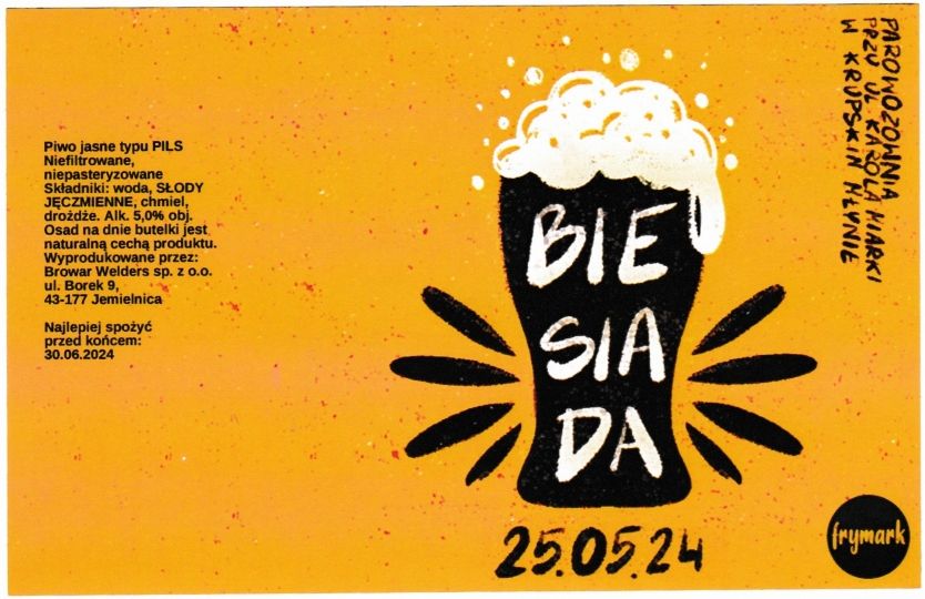 (42) ETYKIETA BIESIADA KRUPSKI MŁYN 2024 - Browar Welders - sklep internetowy