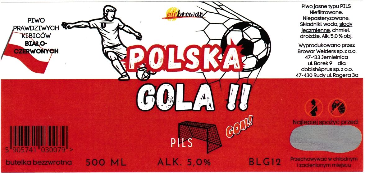 (61) ETYKIETA POLSKA GOLA PILS - Browar Welders - sklep internetowy