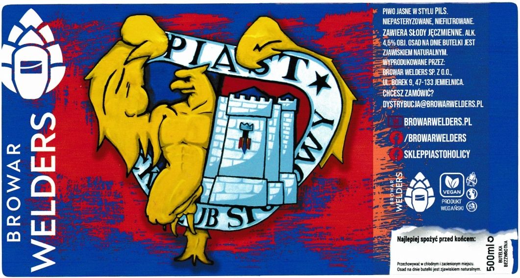 (63) ETYKIETA PIAST GLIWICE PILS - Browar Welders - sklep internetowy