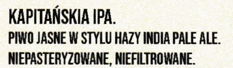 (69) ETYKIETA KAPITAŃSKIE IPA WARIANT I - Browar Welders - sklep internetowy