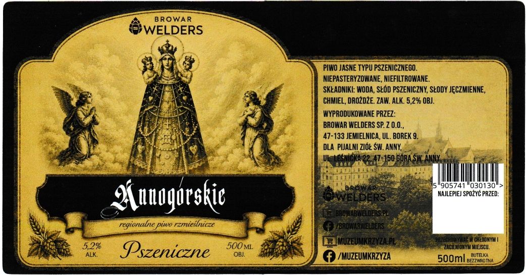 (76) ETYKIETA ANNOGÓRSKIE PSZENICZNE - Browar Welders - sklep internetowy