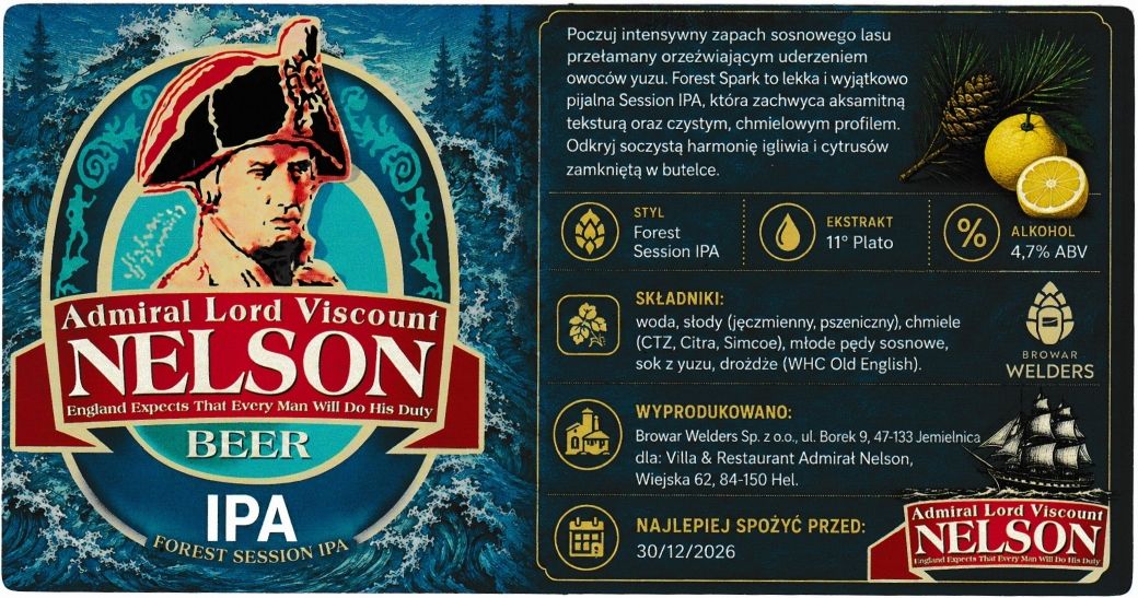 (87) ETYKIETA NELSON IPA WARIANT II - Browar Welders - sklep internetowy