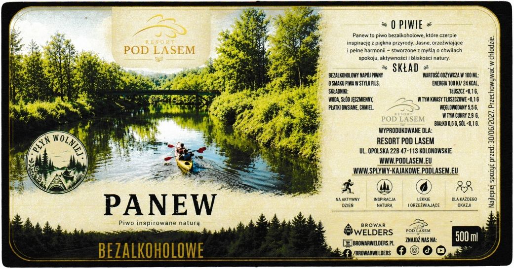 (94) ETYKIETA PANEW BEZALKOHOLOWE POD LASEM - Browar Welders - sklep internetowy
