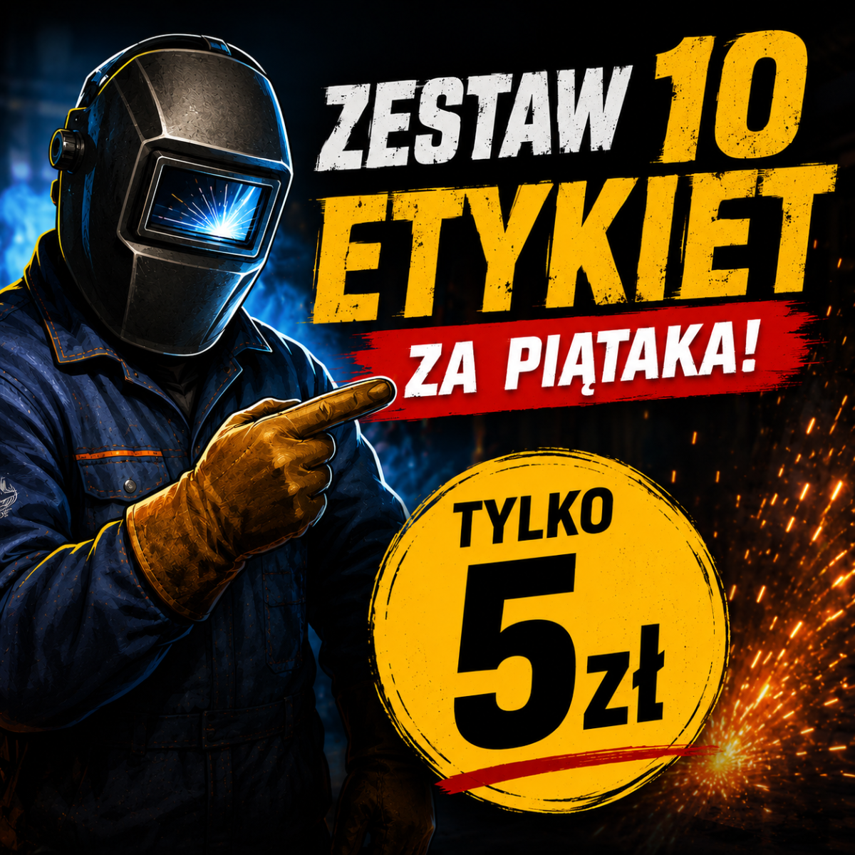 (Z1) ZESTAW 10 ETYKIET Z RABATEM - Browar Welders - sklep internetowy