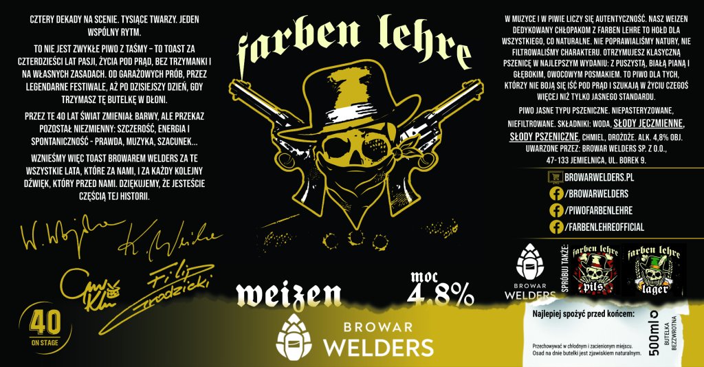 ETYKIETA FARBEN WEIZEN - Browar Welders - sklep ineternetowy