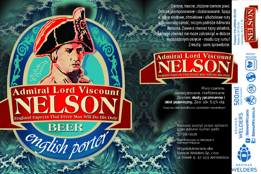 Etykieta NELSON ENGLISH PORTER - Browar Welders - sklep ineternetowy