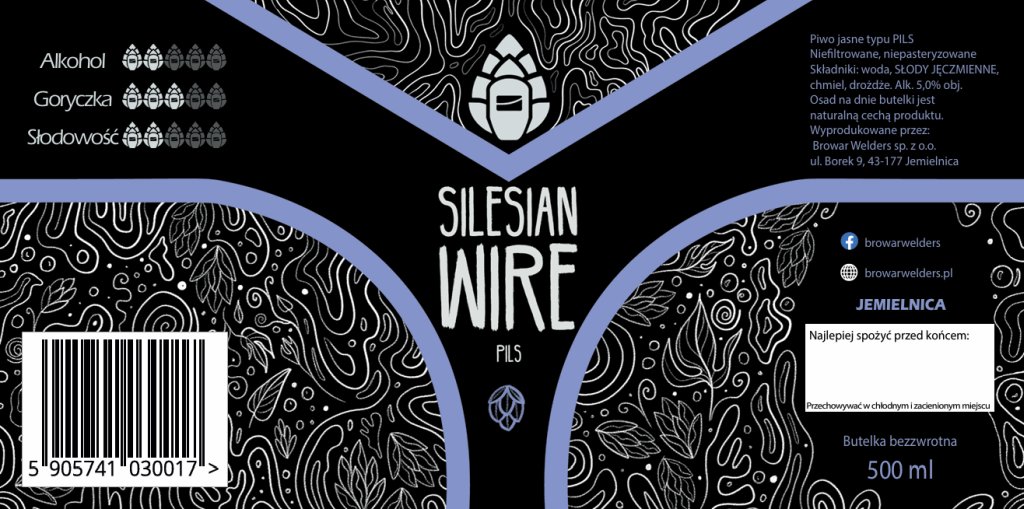 ETYKIETA SILESIAN WIRE - DATA 30/12/2025 - Browar Welders - sklep ineternetowy