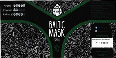 (102) ETYKIETA BALTIC MASK PORTER - Browar Welders - sklep internetowy