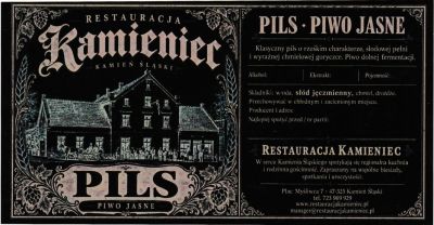 (109) ETYKIETA KAMIENIEC PILS - Browar Welders - sklep internetowy