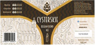 (15) ETYKIETA WELDERS CYSTERSKIE BELGIAN BLOND ALE/IPA - Browar Welders - sklep internetowy