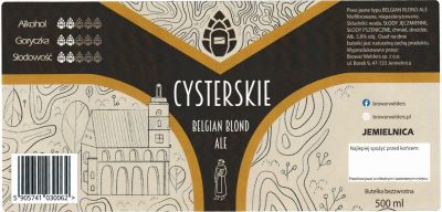 (16) ETYKIETA WELDERS CYSTERSKIE BELGIAN BLOND ALE - Browar Welders - sklep internetowy