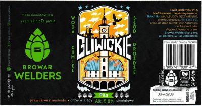(19) ETYKIETA GLIWICKIE PILS WARIANT II - Browar Welders - sklep internetowy