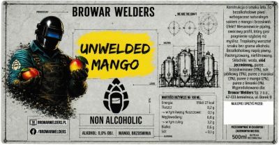(2) ETYKIETA UNWELDED MANGO - Browar Welders - sklep internetowy