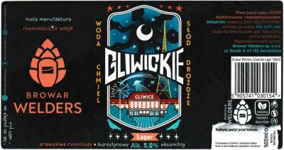 (22) ETYKIETA GLIWICKIE LAGER - Browar Welders - sklep internetowy