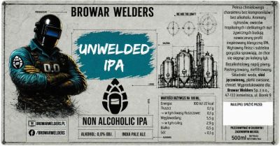 (3) ETYKIETA UNWELDED IPA - Browar Welders - sklep internetowy