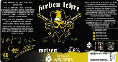 (34) ETYKIETA FARBEN LEHRE WEIZEN  - Browar Welders - sklep internetowy