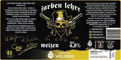 (35) ETYKIETA FARBEN LEHRE WEIZEN (KOD KRESKOWY) - Browar Welders - sklep internetowy