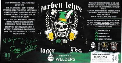 (37) ETYKIETA FARBEN LEHRE LAGER - Browar Welders - sklep internetowy