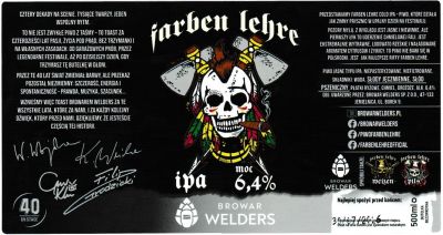 (38) ETYKIETA FARBEN LEHRE IPA - Browar Welders - sklep internetowy