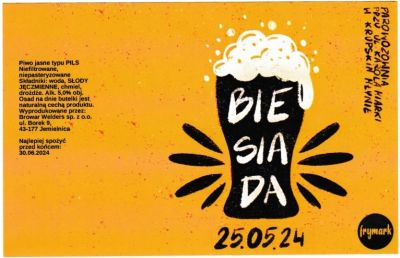 (42) ETYKIETA BIESIADA KRUPSKI MŁYN 2024 - Browar Welders - sklep internetowy
