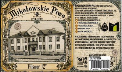 (45) MIKOŁOWSKIE PIWO PILSNER WARIANT I - Browar Welders - sklep internetowy