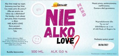 (57) ETYKIETA NIE ALKO LOVE - Browar Welders - sklep internetowy