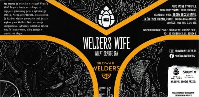 (7) ETYKIETA WELDERS WIFE WHEAT ORANGE IPA - Browar Welders - sklep internetowy