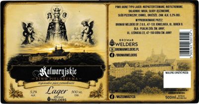 (75) ETYKIETA KALWARYJSKIE LAGER - Browar Welders - sklep internetowy
