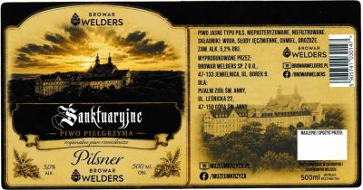(77) ETYKIETA SANKTUARYJNE PILSNER - Browar Welders - sklep internetowy