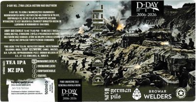 (79) ETYKIETA D-DAY GERMAN PILS - Browar Welders - sklep internetowy