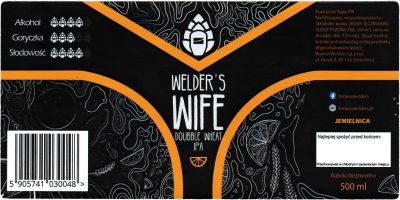 (8) ETYKIETA WELDER'S WIFE  DOUBBLE WHEAT IPA - Browar Welders - sklep internetowy