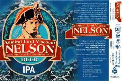 (86) ETYKIETA NELSON IPA  WARIANT I - Browar Welders - sklep internetowy