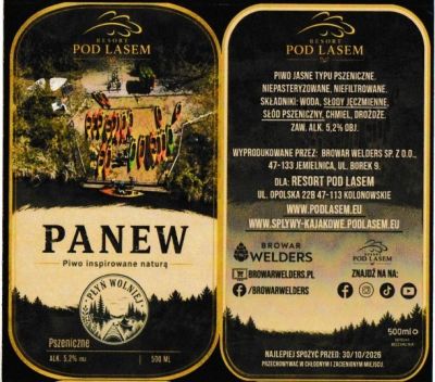 (91) ETYKIETA PANEW PSZENICZNE POD LASEM - Browar Welders - sklep internetowy