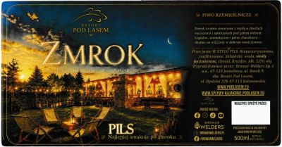 (93) ETYKIETA ZMROK PILS POD LASEM - Browar Welders - sklep internetowy