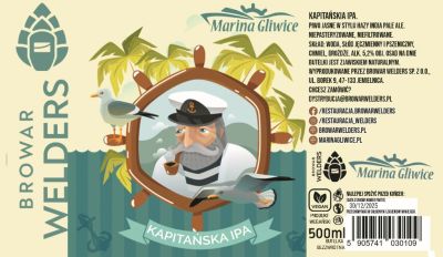 Etykieta KAPITAŃSKIE IPA - Browar Welders - sklep ineternetowy