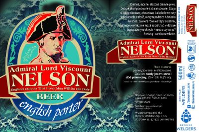 Etykieta NELSON ENGLISH PORTER - Browar Welders - sklep ineternetowy