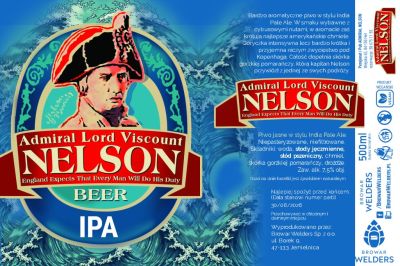 Etykieta NELSON IPA 7,5% - Browar Welders - sklep ineternetowy