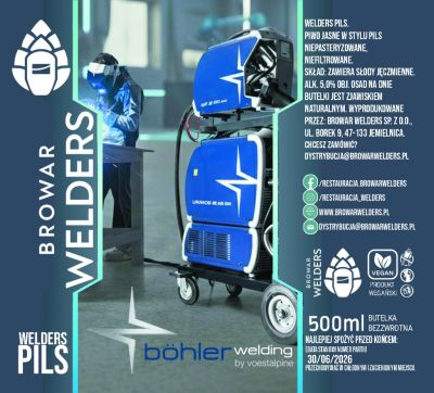 Etykieta BOHLER PILS (wersja ze spawarką) - Browar Welders - sklep ineternetowy