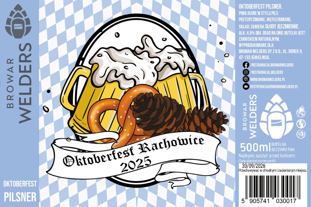 Etykieta OKTOBERFEST RACHOWICE - Browar Welders - sklep ineternetowy