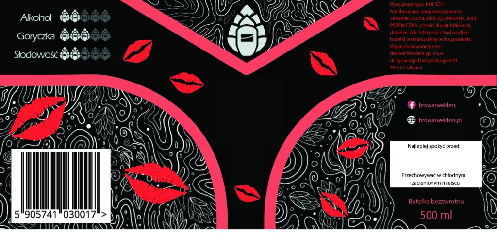 ETYKIETA WELDERS WELDERS KISS - Browar Welders - sklep ineternetowy